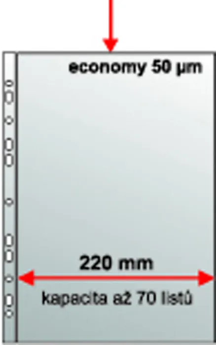 Główne zdjęcie produktu Euroobal A4 U MAXI PP eurozáv. krupička, 50mic. 235x305mm [50 ks]