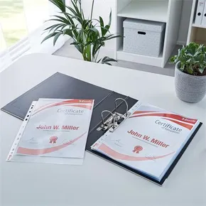 Europacks Luksus, przezroczysty, A4, 105 mikronów, ESSELTE [100 szt]