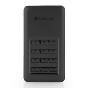 Zewnętrzny dysk SSD Verbatim USB 3.0 (3.2 Gen 1), 256GB, Store N Go Secure, 53402, szyfrowane, z klawiaturą numeryczną, złącze USB
