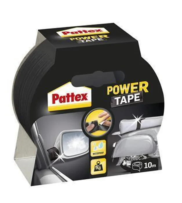 Główne zdjęcie produktu Extra silná lepicí páska pro interiér i exteriér "Pattex Power Tap", černá, 50 mm x 10 m,