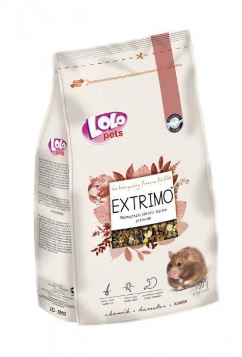 Główne zdjęcie produktu EXTRIMO kompletní krmivo pro křečky v sáčku se zipem 750 g
