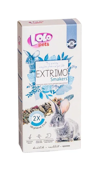 Główne zdjęcie produktu EXTRIMO SMAKERS tyčinky pro králíky 2ks/100 g
