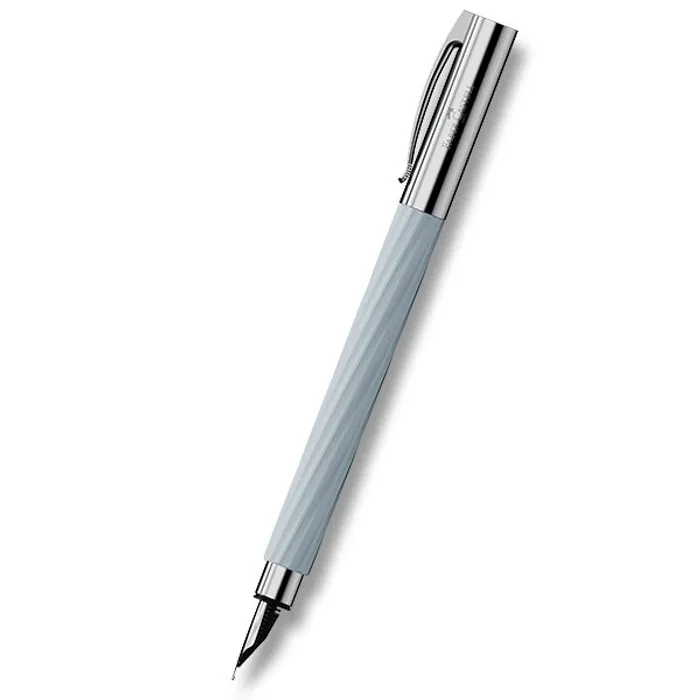 Główne zdjęcie produktu FaberCastell Ambition Italic Ice Blue plnící pero hrot F