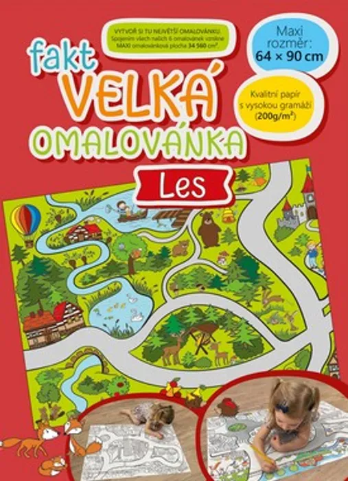 Główne zdjęcie produktu Fakt velká omalovánka - Les