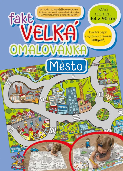 Główne zdjęcie produktu Fakt velká omalovánka - Město
