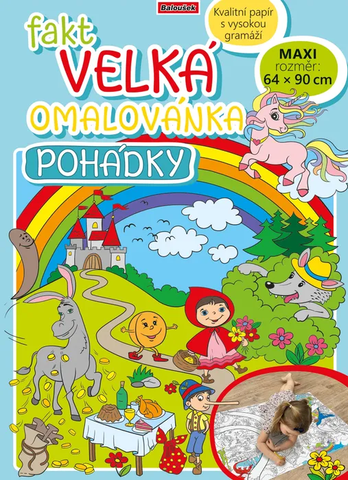 Główne zdjęcie produktu Fakt velká omalovánka - Pohádky