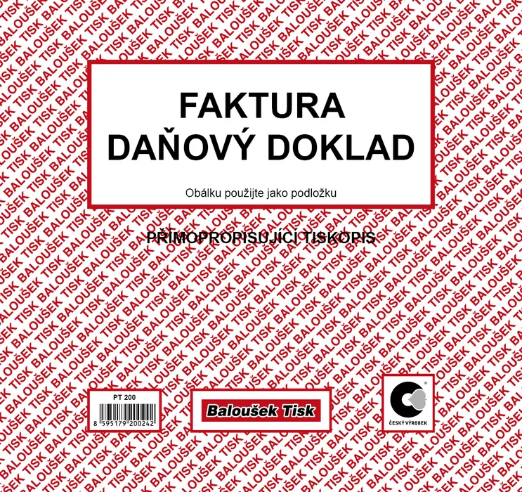 Główne zdjęcie produktu Faktura daňový doklad 2/3 A4 PT200