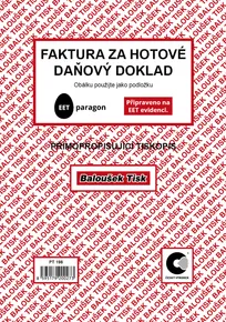 Faktura za gotówkę - dokument podatkowy A5 PT198
