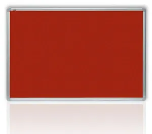 Filcová červená tabule v hliníkovém rámu 180x120 cm