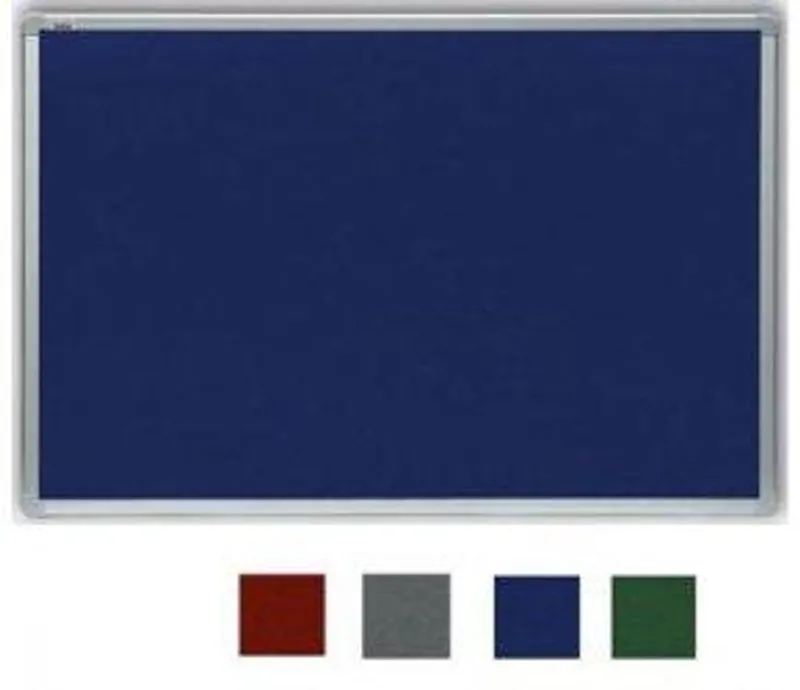 Główne zdjęcie produktu Filcová šedá tabule v hliníkovém rámu 100x150 cm