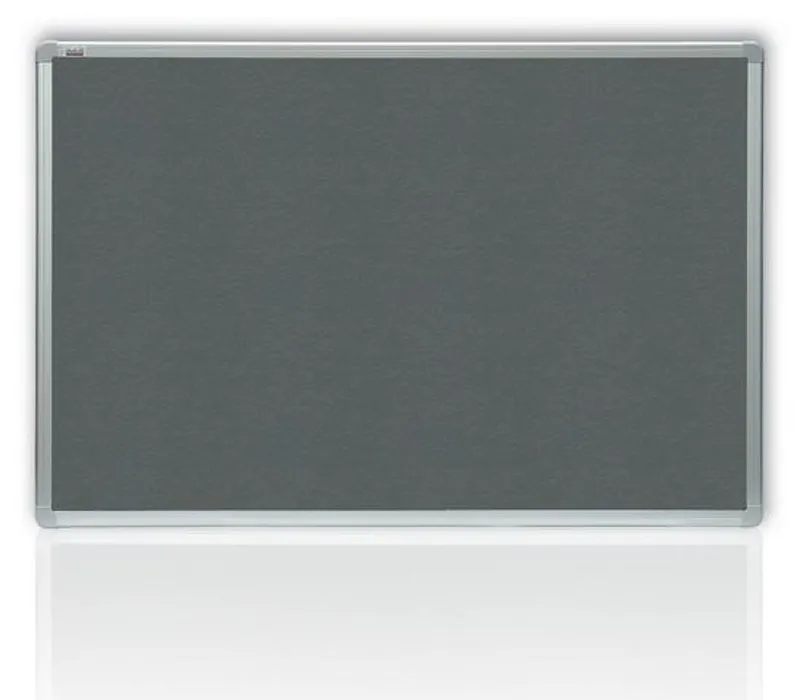 Główne zdjęcie produktu Filcová šedá tabule v hliníkovém rámu 60x90 cm