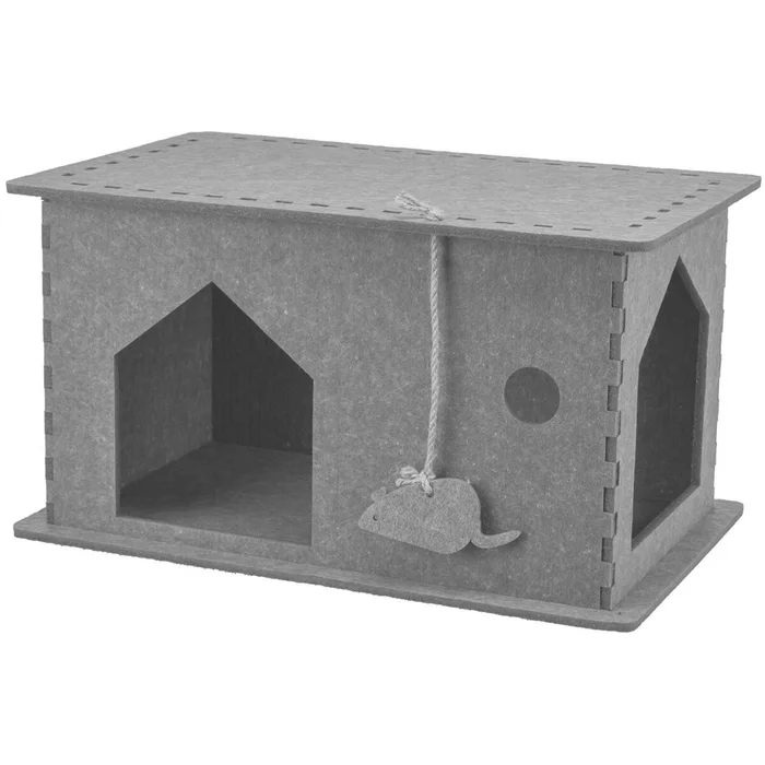 Główne zdjęcie produktu Filcový domek / jeskyně LENE 54 x 30 x 35 cm, šedá