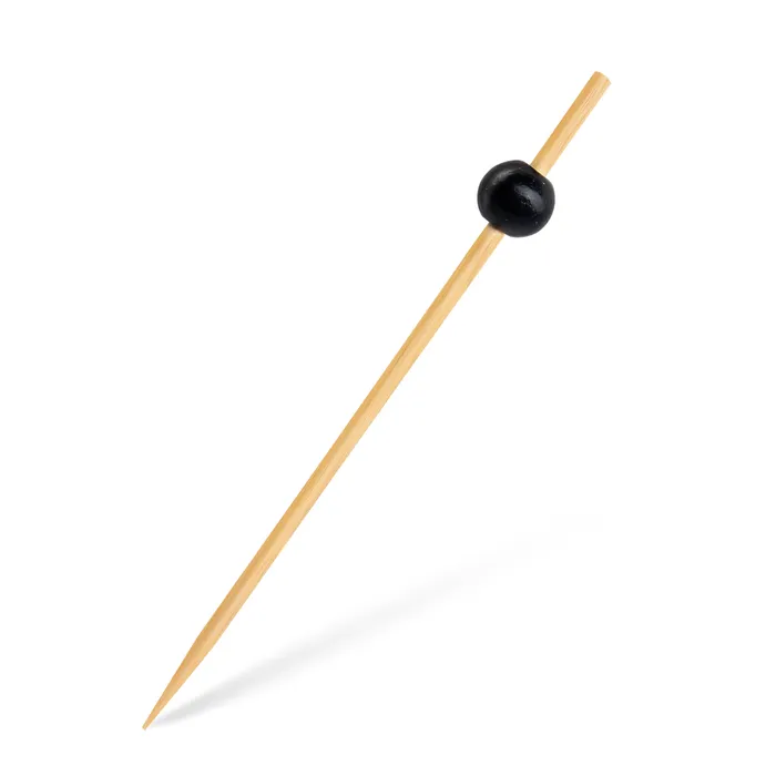 Główne zdjęcie produktu Fingerfood bodec (bambusový FSC 100%) Perla černá 12cm [100 ks]