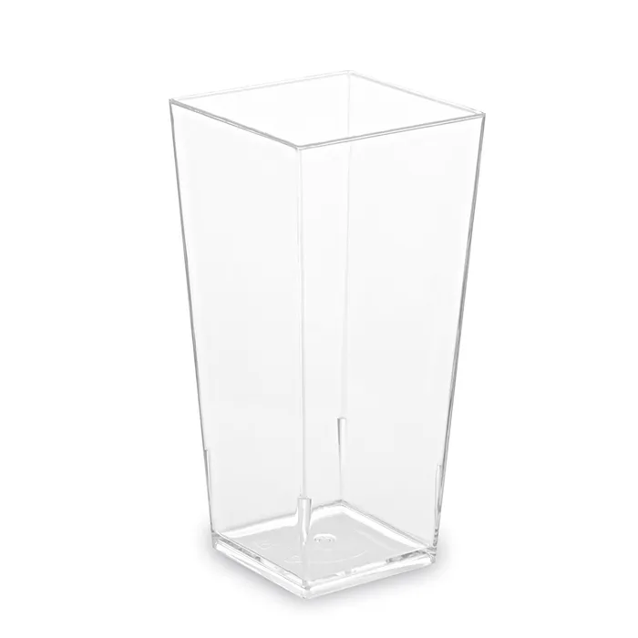Główne zdjęcie produktu Fingerfood kelímek hranatý, čirý 4 x 4 x 8,2 cm - 85 ml [40 ks]
