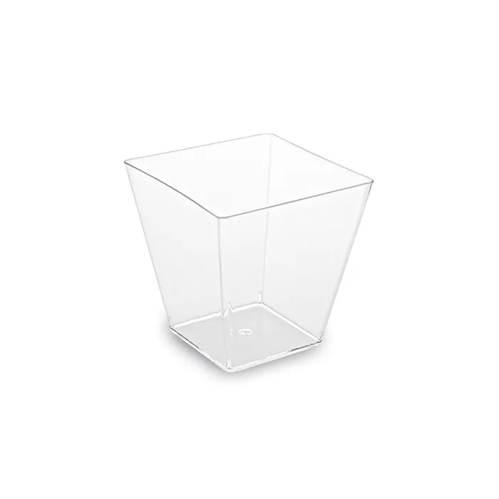 Główne zdjęcie produktu Fingerfood kelímek hranatý, čirý 5,0 x 5,0 x 4,5 cm - 60 ml [50 ks]