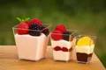 Następne zdjęcie produktu Fingerfood pojemnik (PS) kwadrat krystaliczny 50 x 50 x 45 mm 60ml [50 szt.]