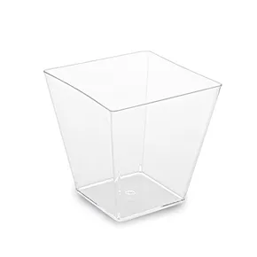Fingerfood pojemnik (PS) kwadrat krystaliczny 59 x 59 x 54 mm 100ml [50 szt.]