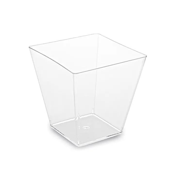 Główne zdjęcie produktu Fingerfood kelímek hranatý, čirý 5,9 x 5,9 x 5,4 cm - 100 ml [50 ks]