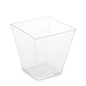 Fingerfood pojemnik (PS) kwadrat krystaliczny 72 x 72 x 72 mm 230ml [20 szt.]