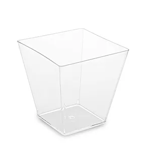 Fingerfood pojemnik (PS) kwadrat krystaliczny 110 x 110 x 70 mm 500ml [20szt.]