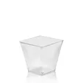 Następne zdjęcie produktu Fingerfood pojemnik (PS) kwadrat krystaliczny 72 x 72 x 72 mm 230ml [20 szt.]