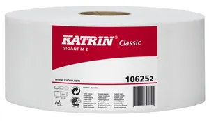 Toaletní papír JUMBO Katrin Classic Gigant M 2-vrstvý 22 cm, 180 m bílý [1 ks]
