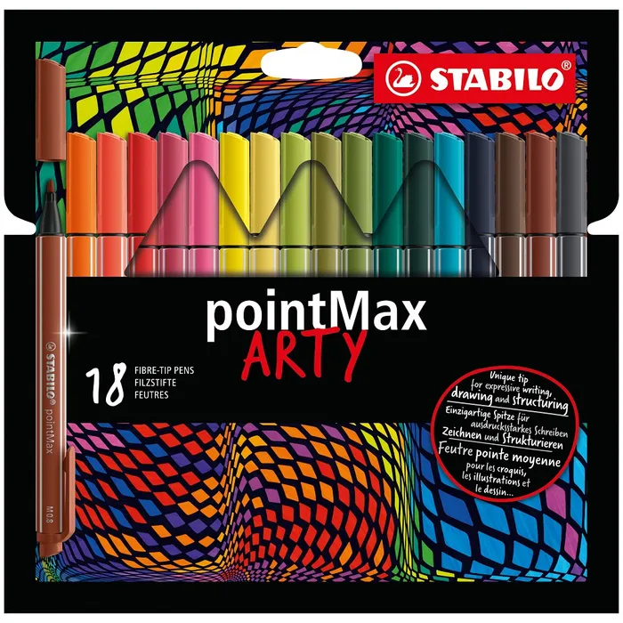 Główne zdjęcie produktu Fix STABILO pointMax 18 ksu "ARTY"