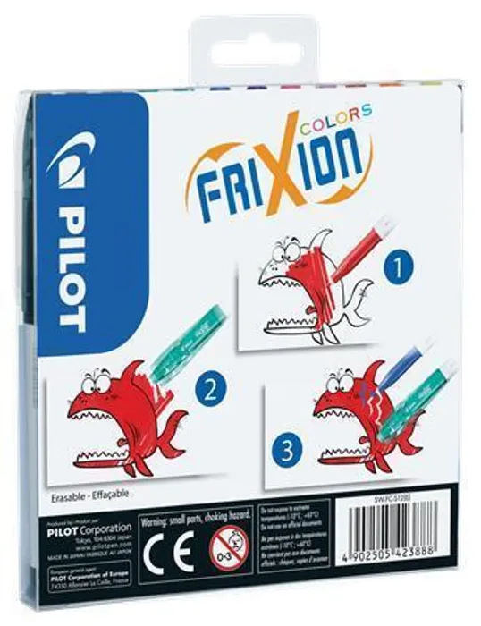 Główne zdjęcie produktu Fixy "Frixion Colors", sada,12 barev, 0,39-0,7 mm, vymazatelný, PILOT