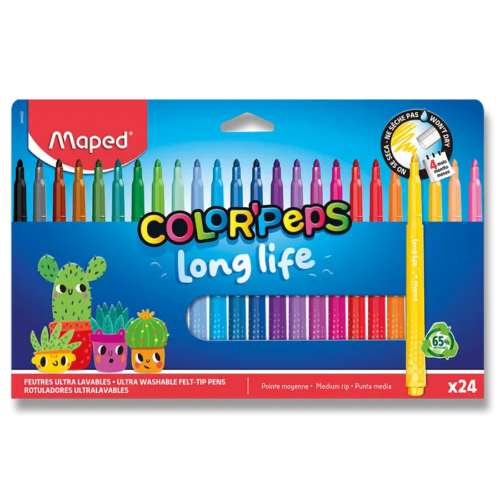 Główne zdjęcie produktu Fixy MAPED Long Life 2.0 - 24 ks