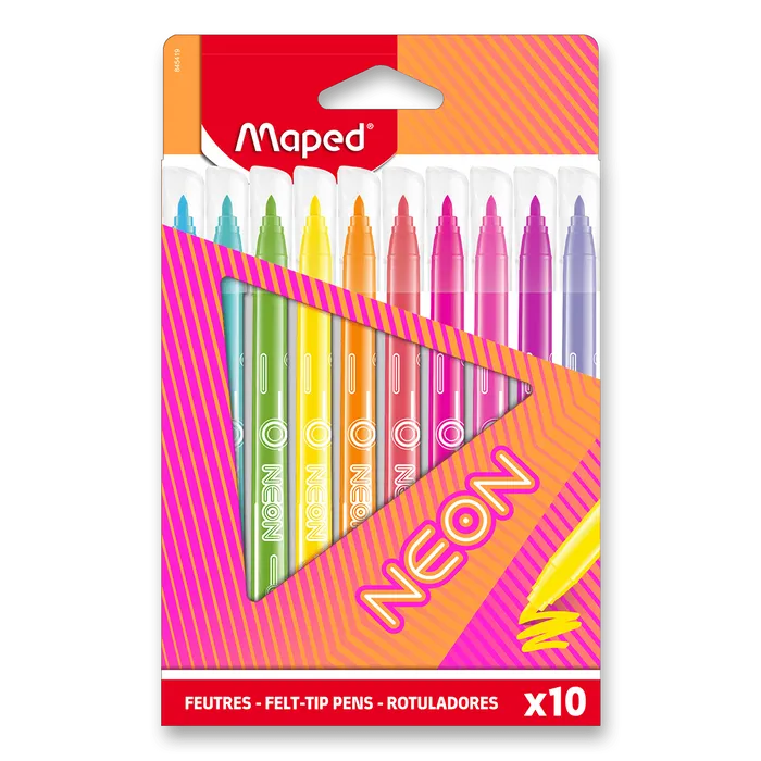 Główne zdjęcie produktu Fixy Maped Neon 10 ks