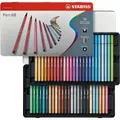 Flamastry STABILO Pen 68 50 szt. (46 kolorów) w metalowym pudełku