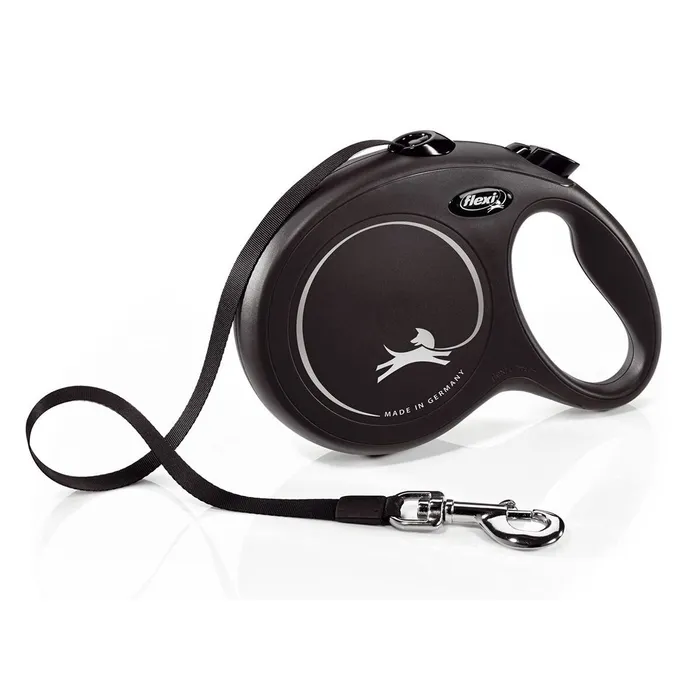 Główne zdjęcie produktu Flexi New Classic M pásek 5 m, max. 25 kg, - černá