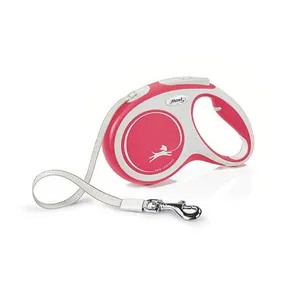 Pas Flexi New Comfort M 5 m, maks. 25 kg, czerwony