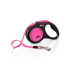 Flexi New Neon S pasek 5 m, max. 15 kg, różowy