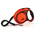 Następne zdjęcie produktu Flexi Xtreme L taśma 5 m, max. 65 kg, czarna/pomarańczowa