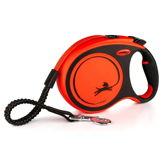 Główne zdjęcie produktu Flexi Xtreme L pásek 8 m, max. 55 kg, černá/oranžová