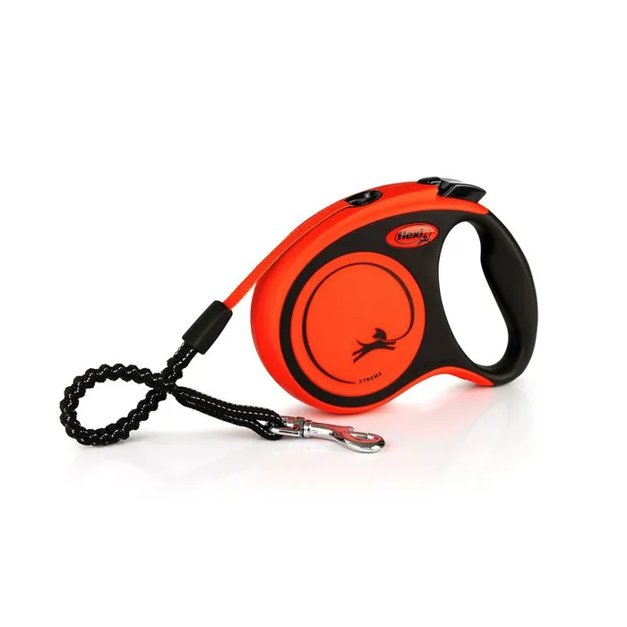 Główne zdjęcie produktu Flexi Xtreme S pásek 5 m, max. 20 kg, černá/oranžová