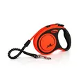 Następne zdjęcie produktu Flexi Xtreme S pásek 5 m, max. 20 kg, černá/oranžová