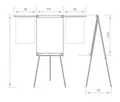 Następne zdjęcie produktu Flipchart ARTA YSA PLUS 70x100 cm, magnetický s rameny