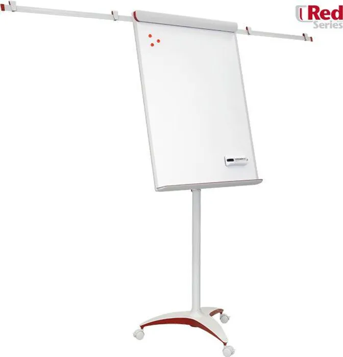 Główne zdjęcie produktu Flipchart Mobilchart PRO RED 100x70 cm
