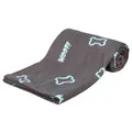 Następne zdjęcie produktu Kocyk polarowy BARNEY 150x100cm - szary w niebieskie kostki