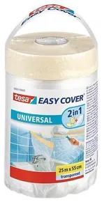 Folia z taśmą maskującą „Easy Cover Universal 58882”, 0,55 x 25 m, TESA