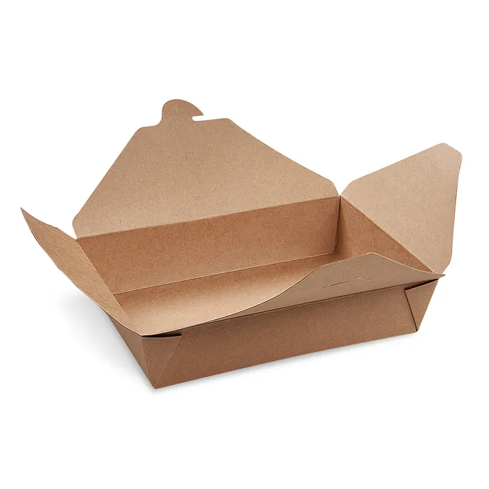 Główne zdjęcie produktu Food box (PAP/PE) nepromastitelný kraft `L` 195 x 138 mm 1400ml [50 ks]