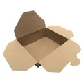 Pudełko zamykane (PAP/PE) tłuszczoodporne kraft `L` 195 x 138 mm 2500ml [40 szt]