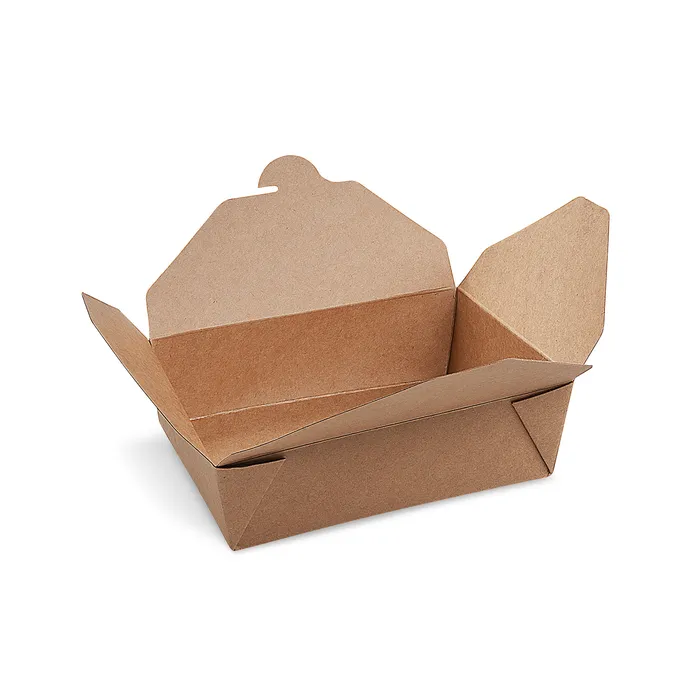 Główne zdjęcie produktu Food box (PAP/PE) nepromastitelný kraft `M` 150 x 120 mm 1000ml [50 ks]