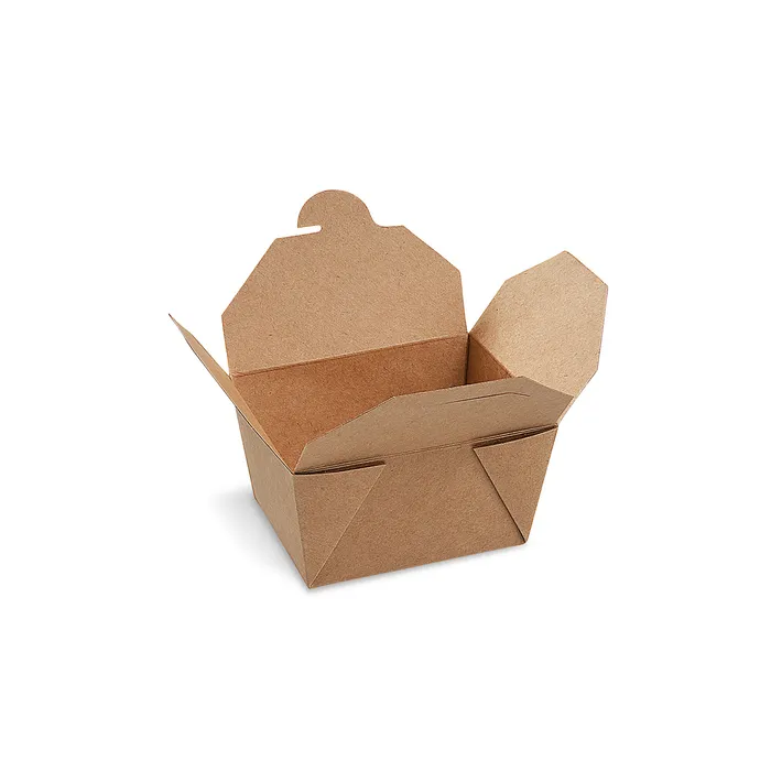 Główne zdjęcie produktu Food box (PAP/PE) nepromastitelný kraft `S` 110 x 89 mm 700ml [50 ks]