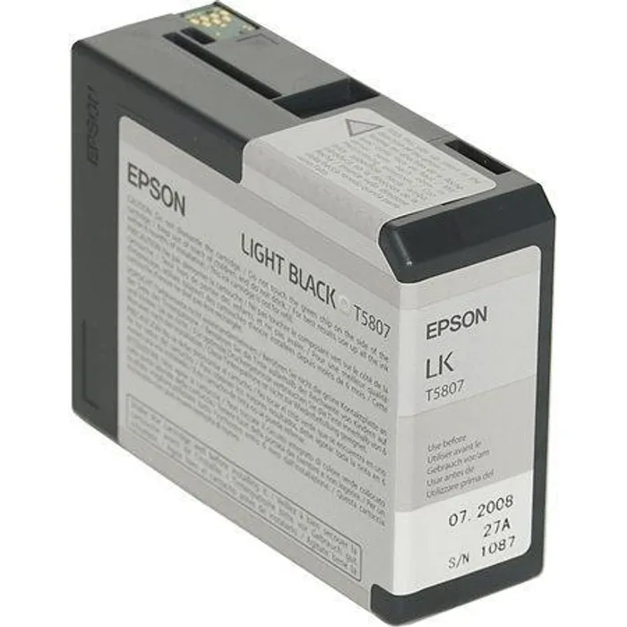 Główne zdjęcie produktu Foto cart. pro tiskárny "StylusPro 3800, 3880", EPSON Světlá černá, 80ml