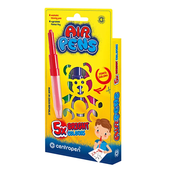 Główne zdjęcie produktu Foukací fixy CENTROPEN 1500, 5ks Bright colours