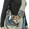 Następne zdjęcie produktu Front Sling Carrier - přední nosítko/taška, 50 x 25 x 18 cm, světlezelená/šedá (max. 5kg)