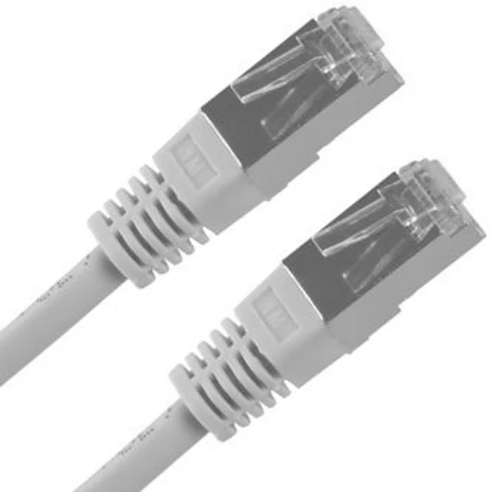 Główne zdjęcie produktu FTP patchcord, Cat.5e, RJ45 M-1m, stíněný, šedý, economy
